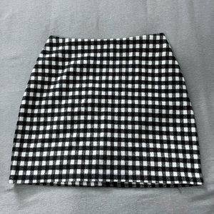 Primark Checkered black and white skirt